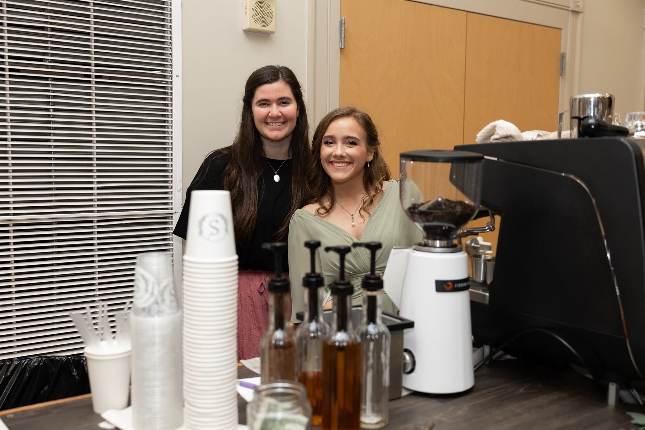 Josie's Coffee cart setup ready for service