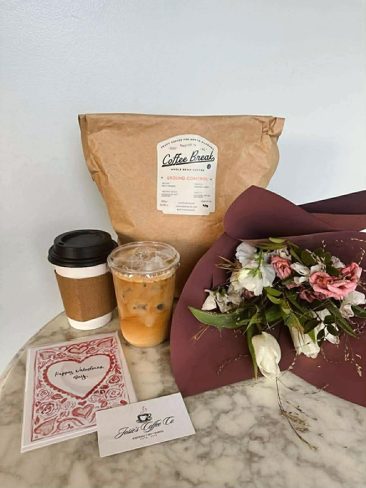 Coffee menu and setup detail