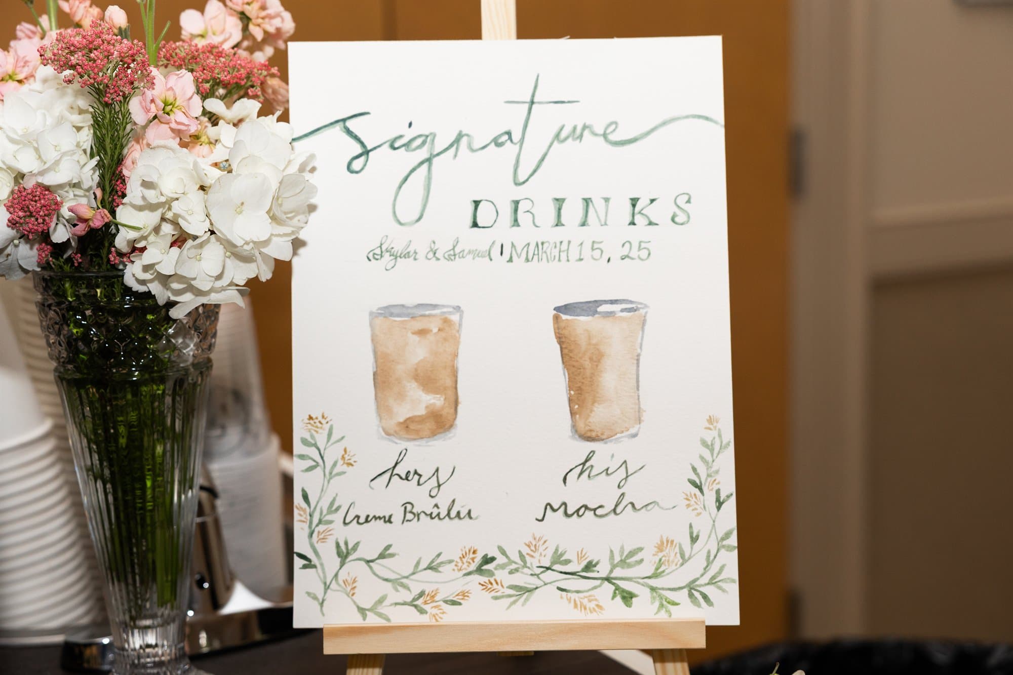 Custom event menu board