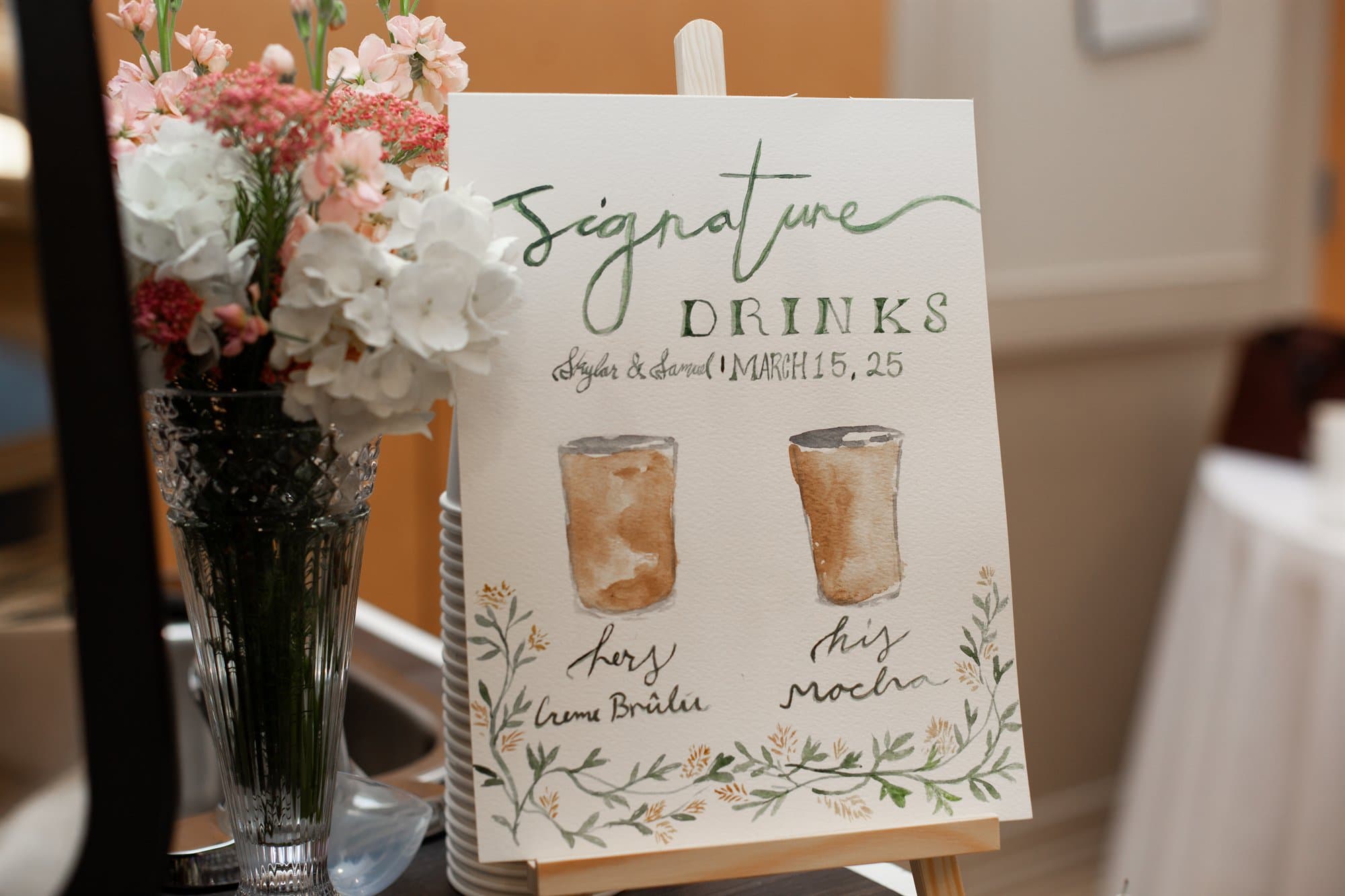 Coffee service detail from a live event